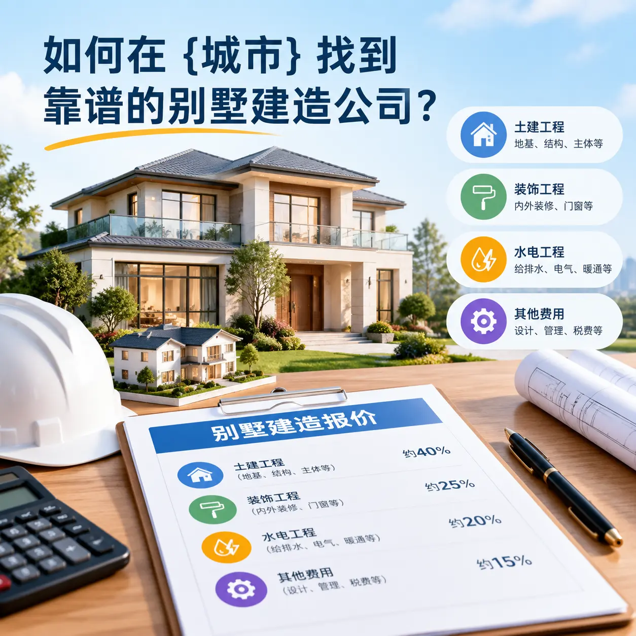 如何在 金沙 找到靠谱的别墅建造公司？
