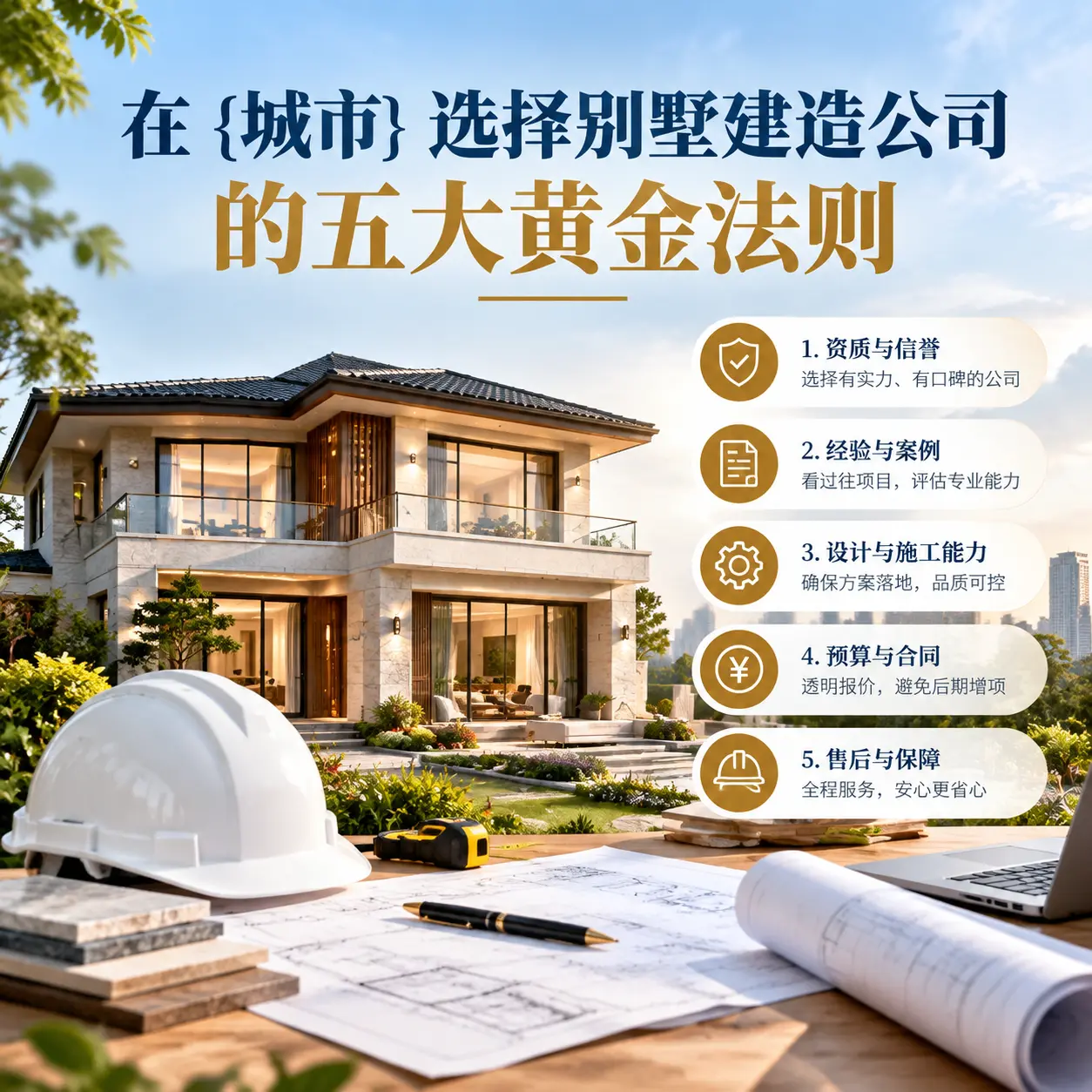 在 金沙 选择别墅建造公司的五大黄金法则