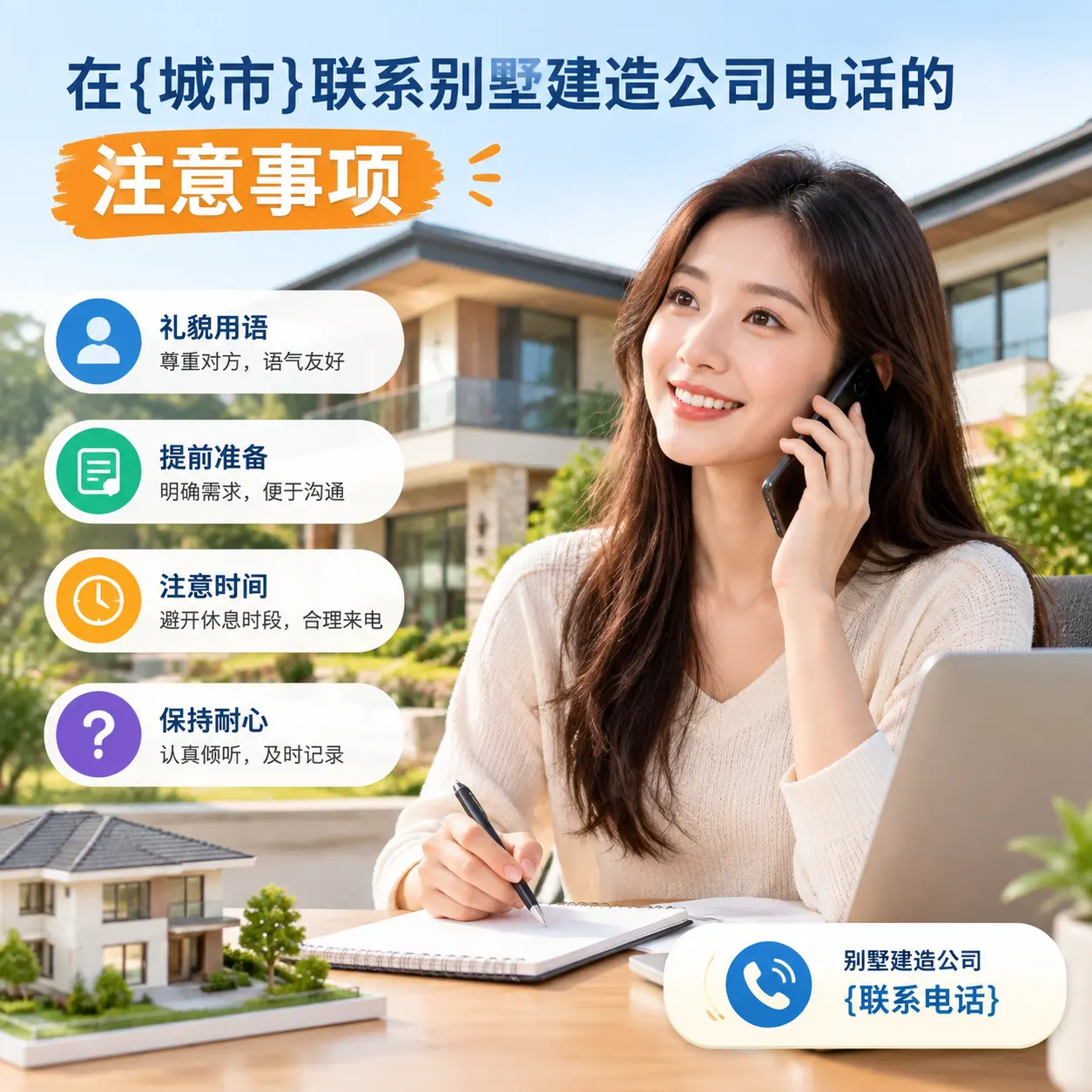 在金沙联系别墅建造公司电话的注意事项
