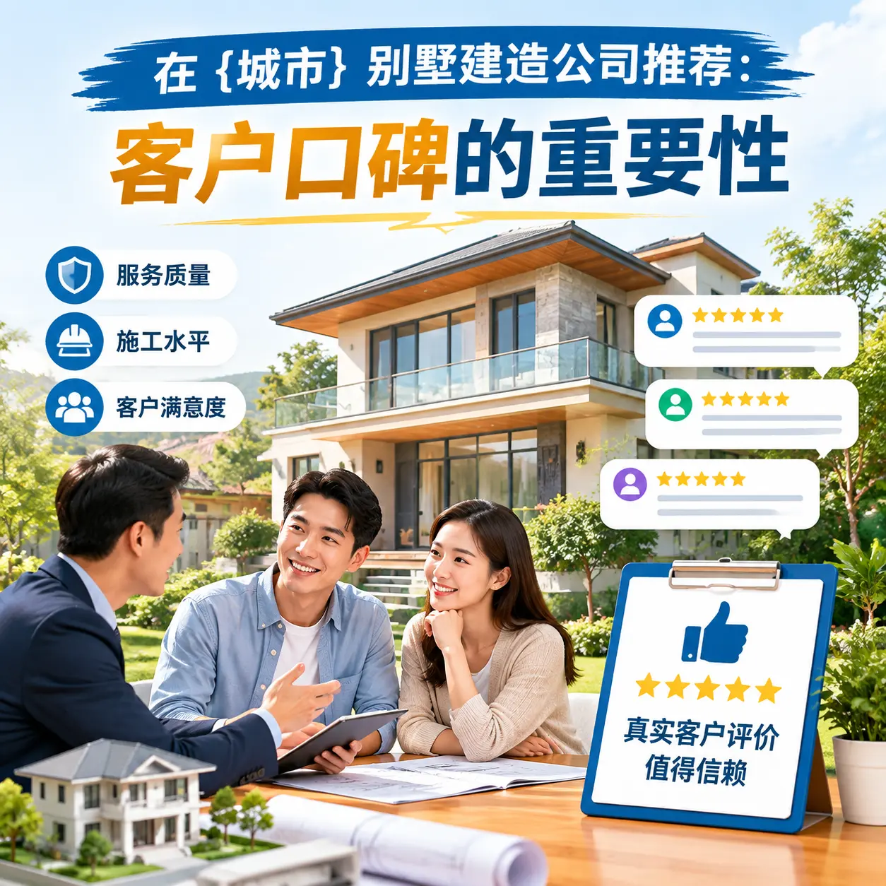 在 金沙 别墅建造公司推荐：客户口碑的重要性