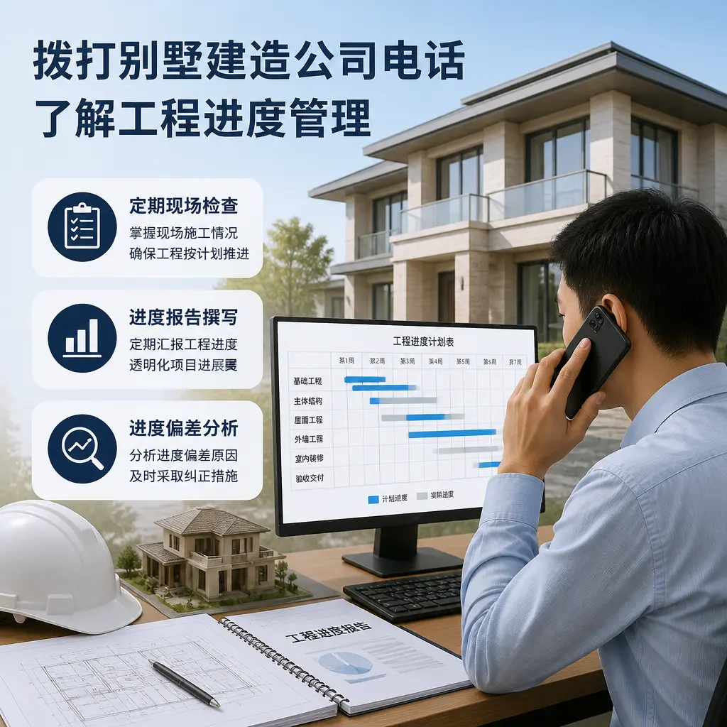 拨打金沙别墅建造公司电话，了解工程进度管理